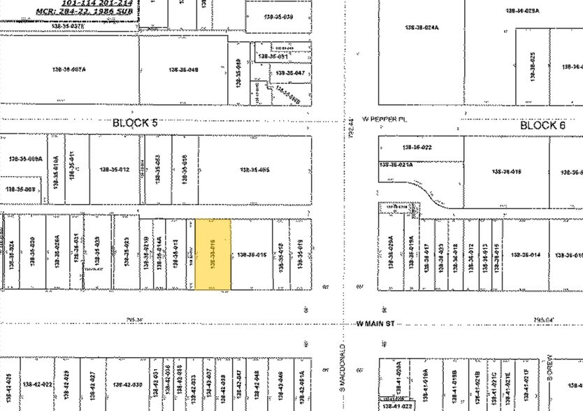 120 W Main St, Mesa, AZ à louer - Plan cadastral - Image 3 de 8