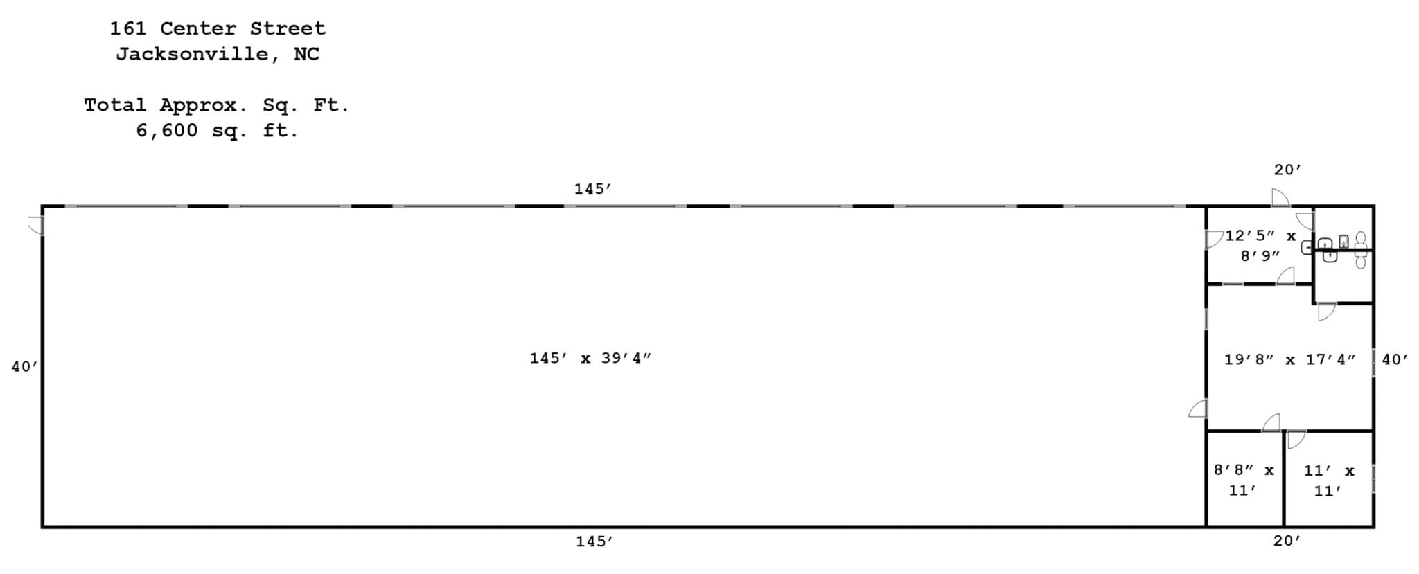 161 Center St, Jacksonville, NC à louer Plan de site- Image 1 de 47
