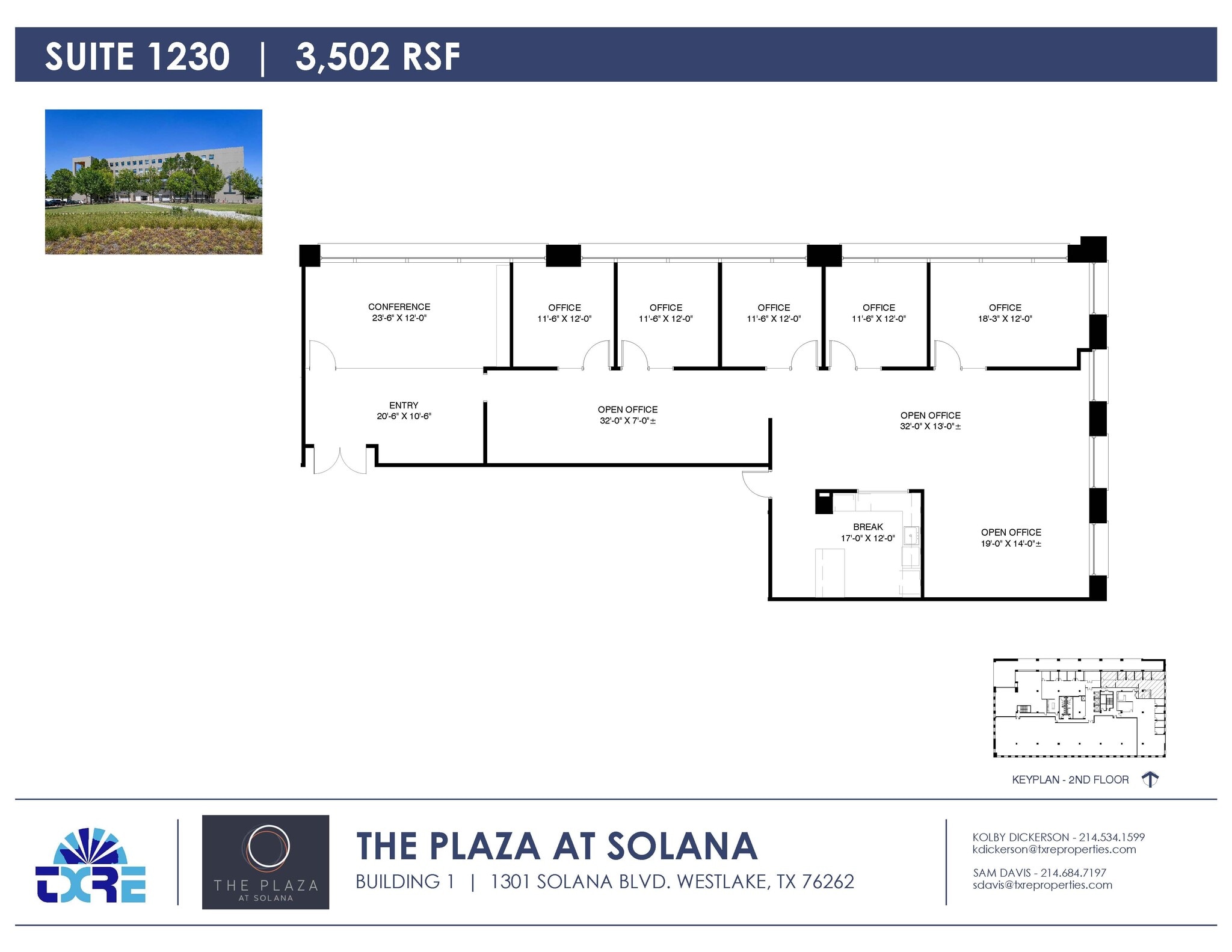 1301 Solana Blvd, Westlake, TX for lease Floor Plan- Image 1 of 2