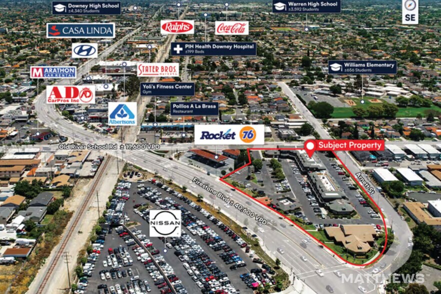 7300-7340 Firestone Blvd, Downey, CA à louer - Photo du bâtiment - Image 3 de 3