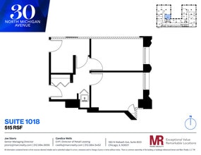30 N Michigan Ave, Chicago, IL for lease Floor Plan- Image 1 of 4