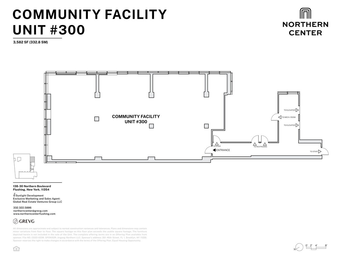 13830 Northern Blvd, Flushing, NY 11354 - Unité C300 -  - Plan d’étage - Image 1 of 1