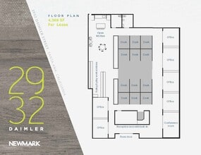 2932 Daimler St, Santa Ana, CA for lease Floor Plan- Image 1 of 1