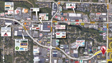 650 S Shackleford Rd, Little Rock, AR - AERIAL map view