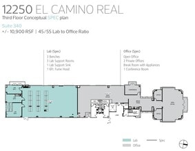 12250 El Camino Real, San Diego, CA for lease Floor Plan- Image 1 of 1