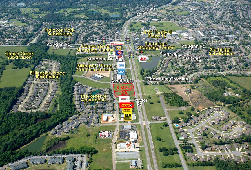 Billingsley Pl, Montgomery, AL à vendre - Aérien - Image 2 de 4