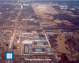 481 Airport Industrial Dr, Southaven, MS - AERIAL  map view