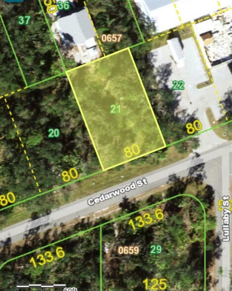 1707 Cedarwood St, Port Charlotte, FL à vendre - Aérien - Image 3 de 4
