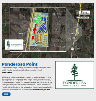 Plus de détails pour US-75 & Ponderosa Rd, Howe, TX - Terrain à vendre