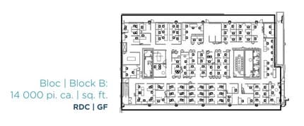 1050-1155 Boul Saint-Régis, Dorval, QC à louer Plan d’étage- Image 1 de 1
