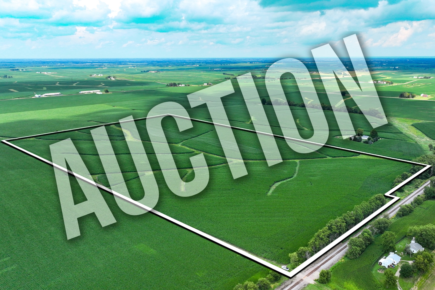 Tract 8 IA-92 E hwy, Ainsworth, IA for sale Aerial- Image 1 of 10