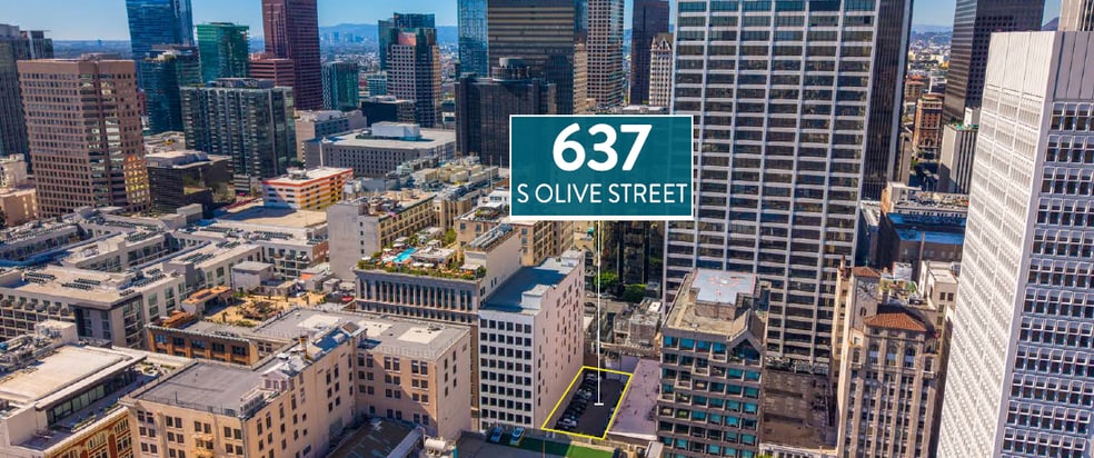 637 S Olive St, Los Angeles, CA for lease - Aerial - Image 3 of 3