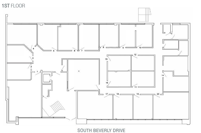 420 S Beverly Dr, Beverly Hills, CA à louer Plan d’étage- Image 1 de 1
