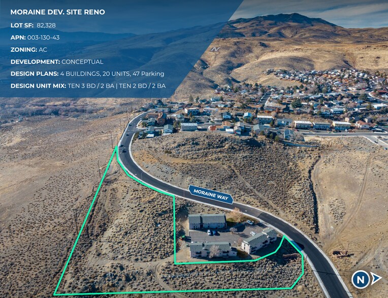 1.89-Acres Moraine Way, Reno, NV à vendre - Photo du bâtiment - Image 2 de 5