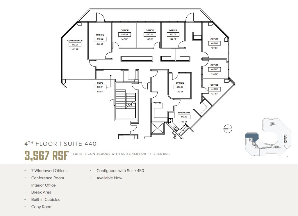 20750 Ventura Blvd, Woodland Hills, CA à louer Plan d  tage- Image 1 de 1