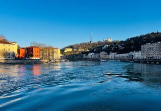 Lyon - Aérien  Vue de la carte
