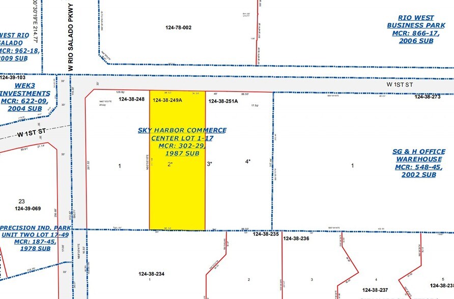 1965 W 1st St, Tempe, AZ for sale - Plat Map - Image 2 of 2