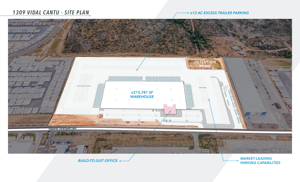 1309 Vidal Cantu rd, Laredo, TX for lease - Site Plan - Image 3 of 6