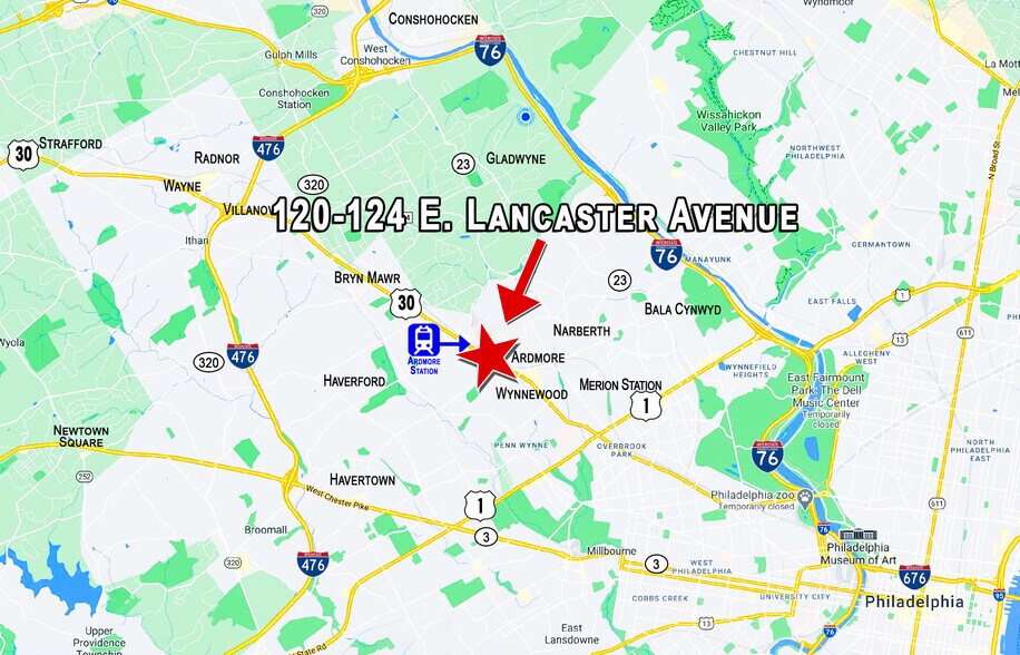 120-124 E Lancaster Ave, Ardmore, PA à louer - Photo du bâtiment - Image 3 de 14