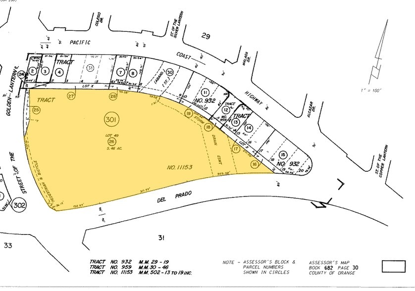 24821-24871 Del Prado, Dana Point, CA for lease - Plat Map - Image 2 of 22