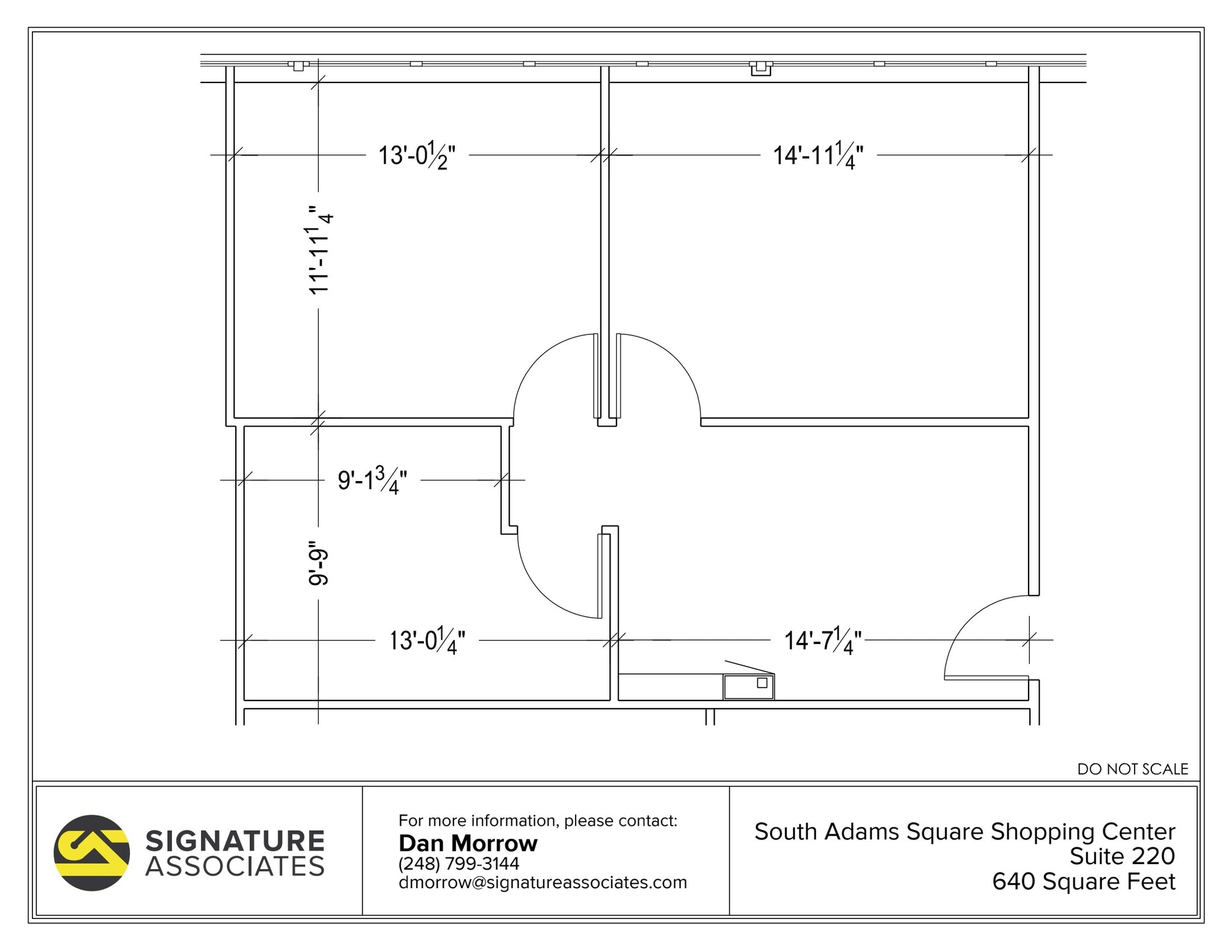 725 S Adams Rd, Birmingham, MI for lease Floor Plan- Image 1 of 1