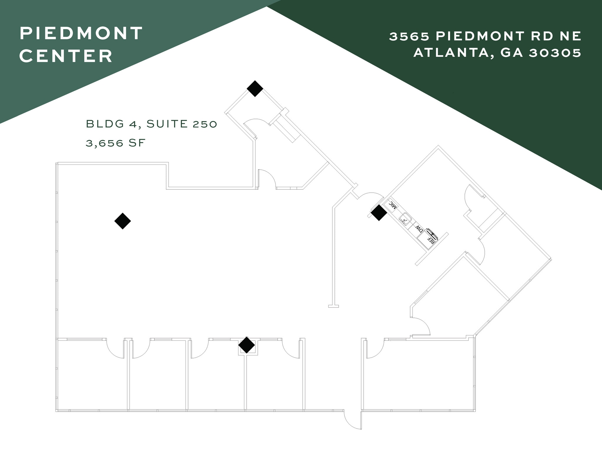 3565 Piedmont Rd Ne, Atlanta, GA à louer Plan d’étage- Image 1 de 1