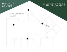 3565 Piedmont Rd Ne, Atlanta, GA à louer Plan d’étage- Image 1 de 1