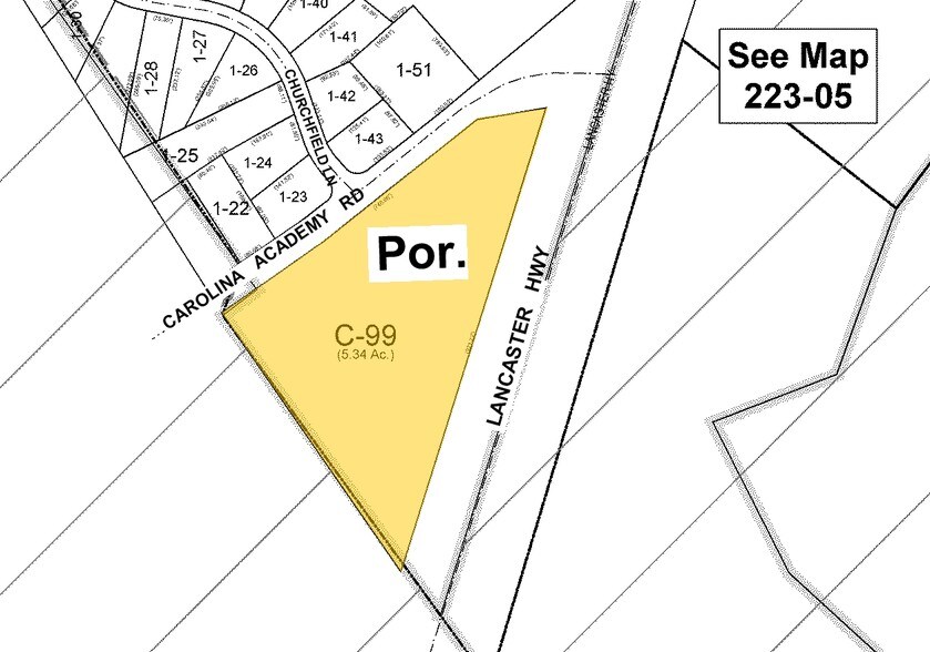 17232 Lancaster Hwy, Charlotte, NC à vendre - Plan cadastral - Image 2 de 6