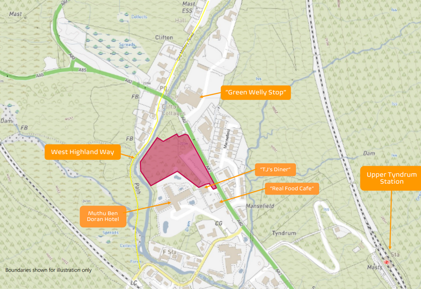 A82, Crianlarich for sale - Site Plan - Image 2 of 4