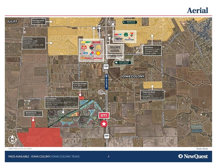 SWC Creekhaven Blvd. & Hwy. 288, Iowa Colony, TX à vendre - Photo du bâtiment - Image 3 de 4