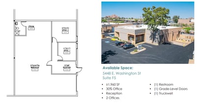5444 E Washington St, Phoenix, AZ à louer Plan d’étage- Image 1 de 1