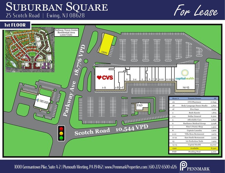25 Scotch Rd, Ewing, NJ à louer - Plan de site - Image 3 de 4
