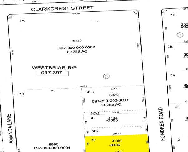 3150 Fondren Rd, Houston, TX for lease - Plat Map - Image 2 of 3