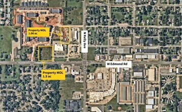 1125 W Edmond Rd, Edmond, OK - Aérien Vue de la carte