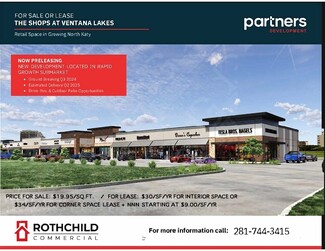 Plus de détails pour 23006 Stockdick School Rd, Katy, TX - Vente au détail à louer