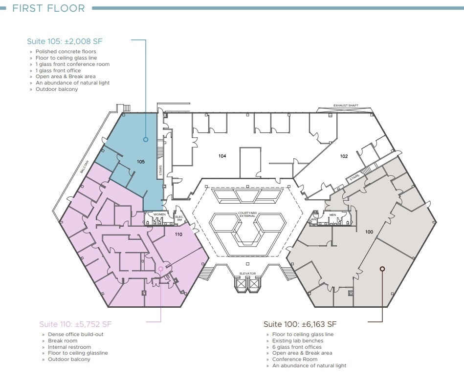 10525 Vista Sorrento Pky, San Diego, CA à louer Plan d’étage- Image 1 de 1