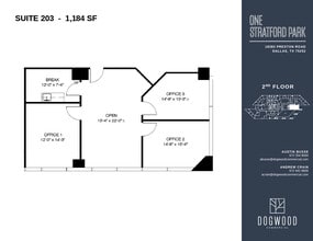 18383 Preston Rd, Dallas, TX à louer Plan d’étage- Image 1 de 1
