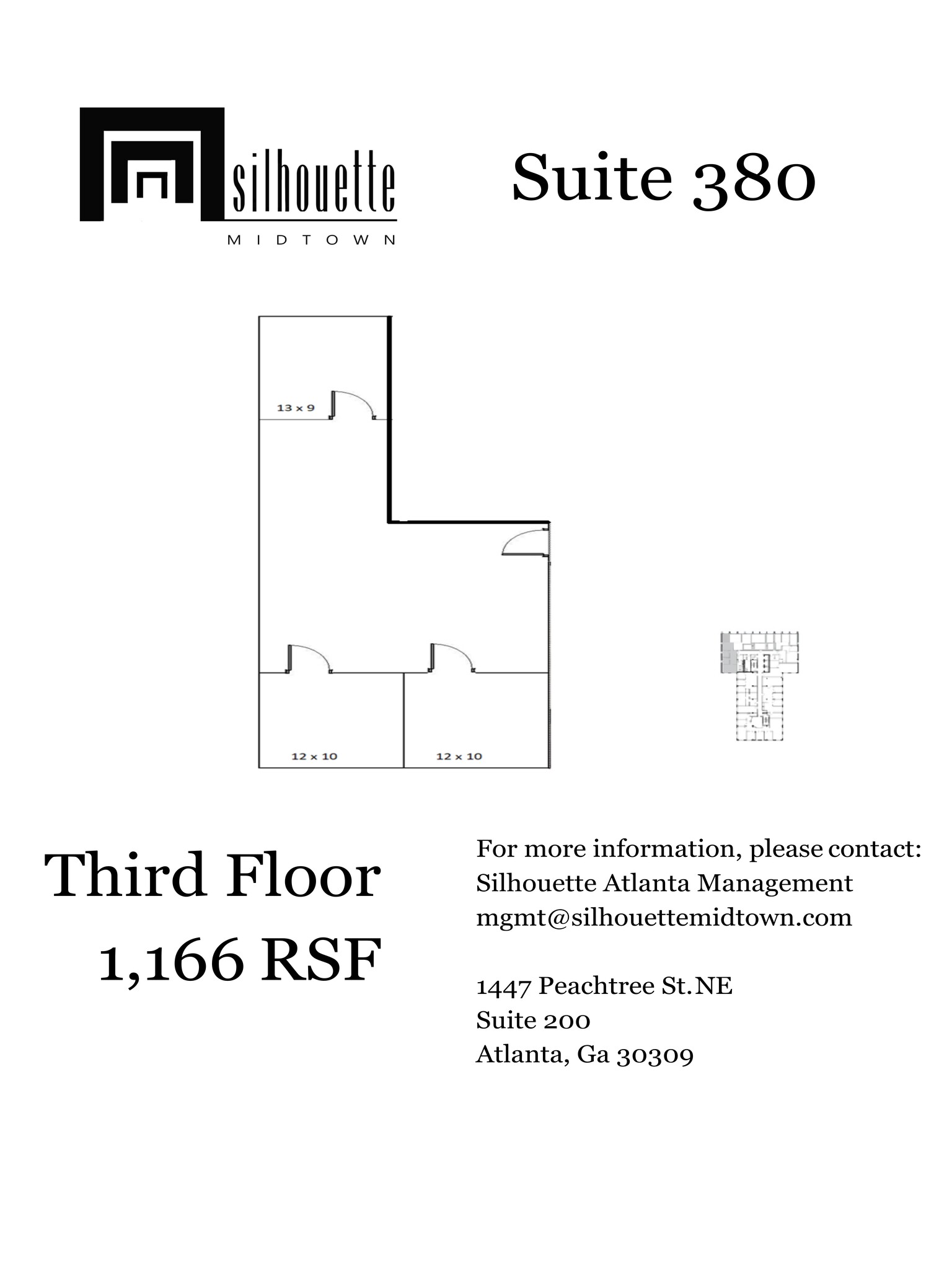 1447 Peachtree St NE, Atlanta, GA à louer Plan de site- Image 1 de 1