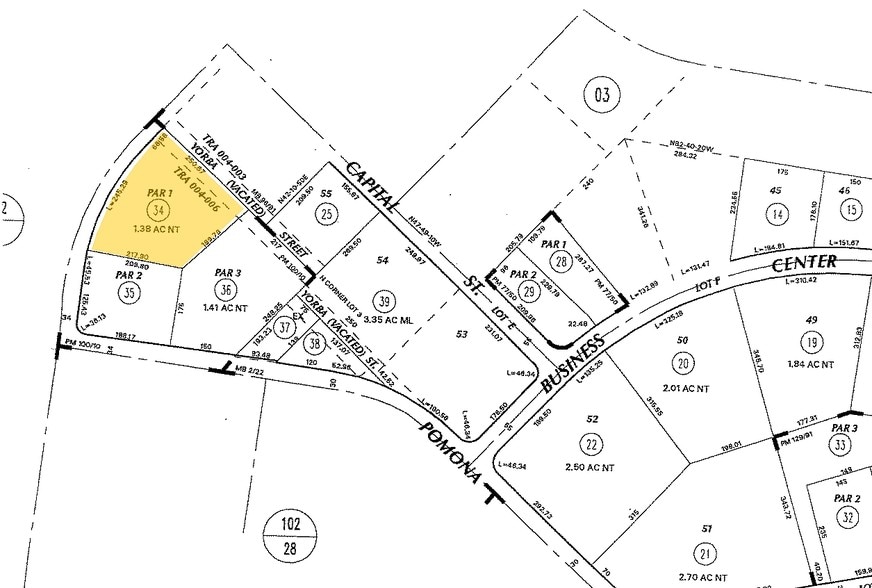 119 N Maple St, Corona, CA for lease - Plat Map - Image 2 of 7