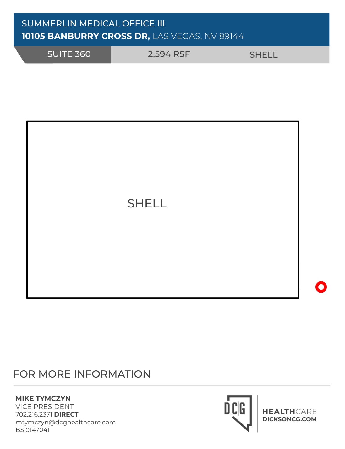 10105 Banburry Cross Dr, Las Vegas, NV for lease Floor Plan- Image 1 of 1