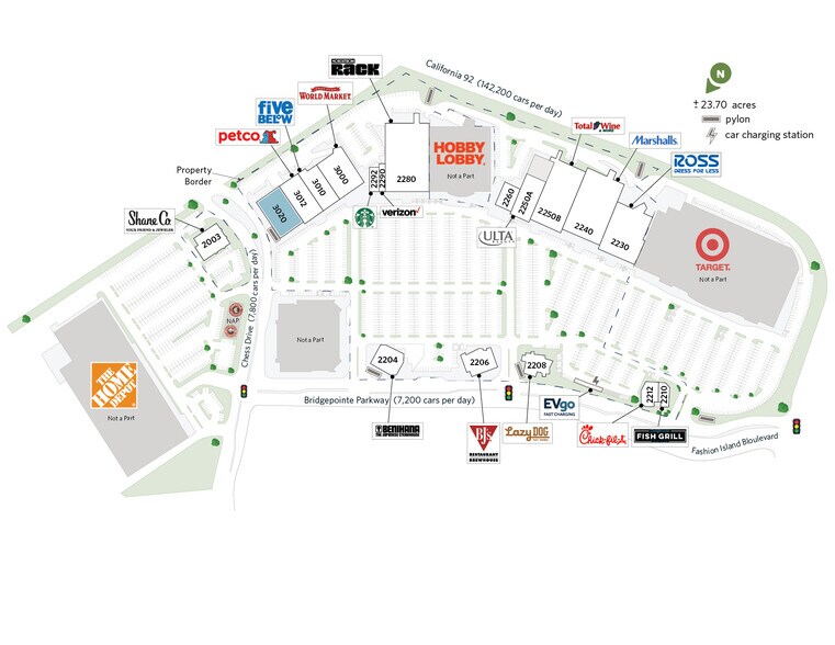 2202 Bridgepointe Pky, San Mateo, CA à louer - Plan de site - Image 2 de 9
