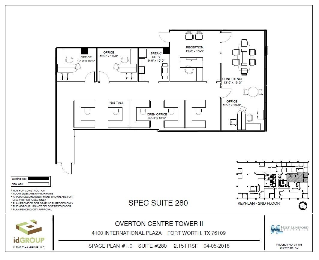 4150 International Plz, Fort Worth, TX à louer Plan d  tage- Image 1 de 1