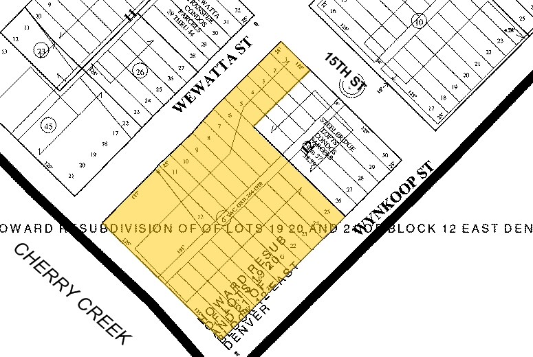 1400 Wewatta St, Denver, CO for lease - Plat Map - Image 2 of 7