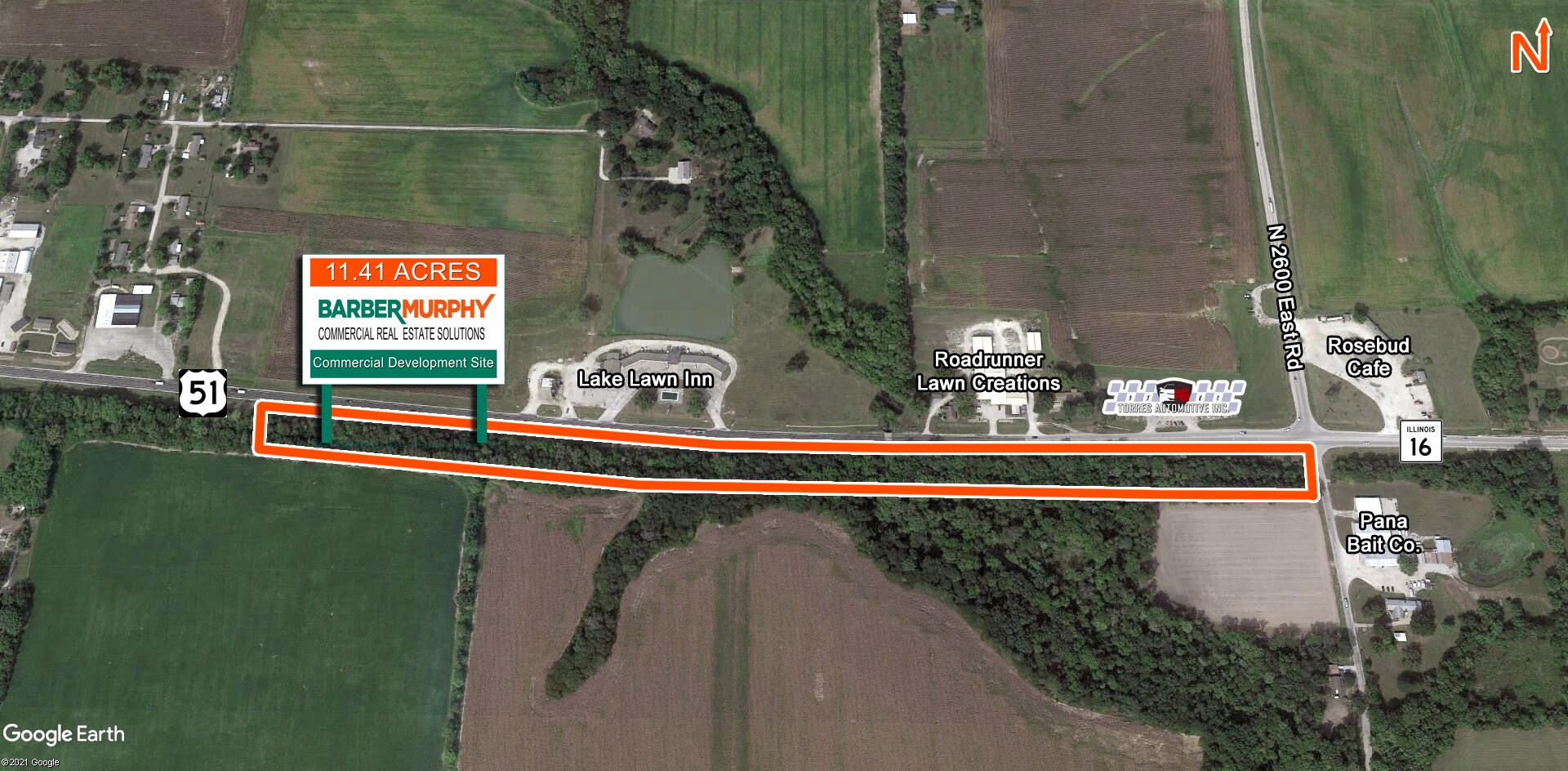 US 51 & Route 16,, Pana, IL à vendre Photo du bâtiment- Image 1 de 3