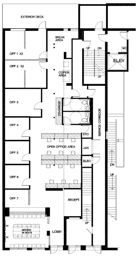 119-121 Luckie St NW, Atlanta, GA à louer Plan d’étage- Image 1 de 1