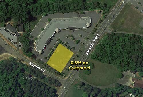 6225 Atlanta Hwy, Alpharetta, GA à vendre - Aérien - Image 3 de 4