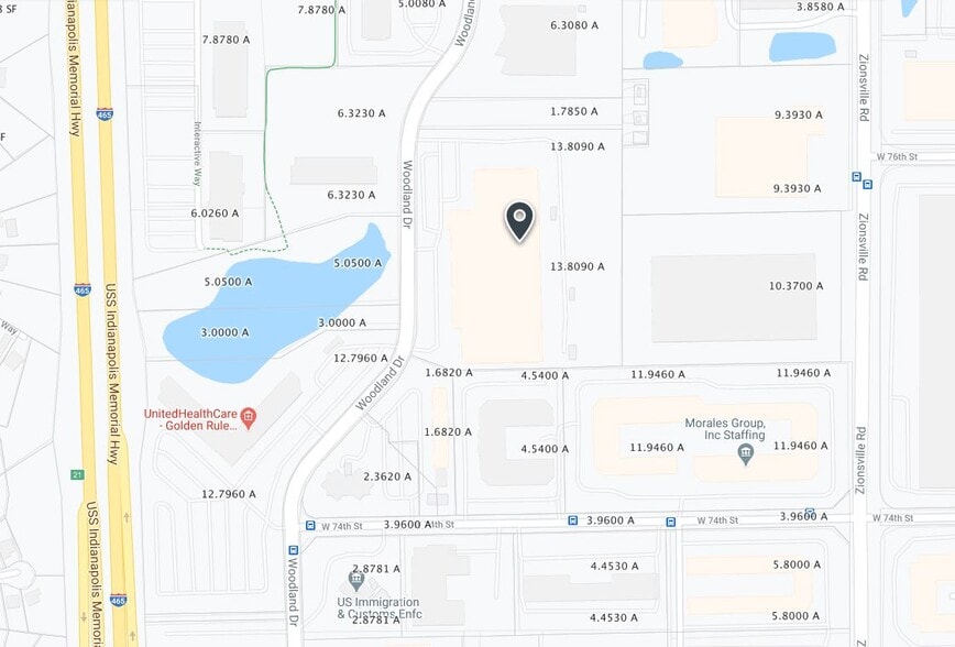 7555 Woodland Dr, Indianapolis, IN for lease - Plat Map - Image 3 of 3