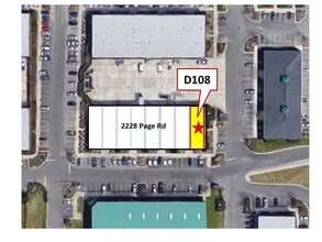 2228 Page Rd, Durham, NC - Aérien Vue de la carte