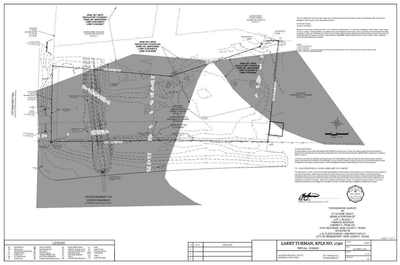 SEC Hwy 380 & 114, Bridgeport, TX for sale Plat Map- Image 1 of 2