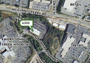 6300 Hospital Pky, Johns Creek, GA - Aérien Vue de la carte - Image1